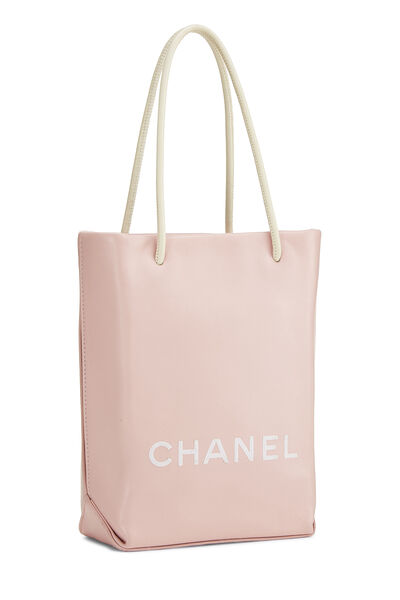 Pink Leather Essential Tote Small, , large