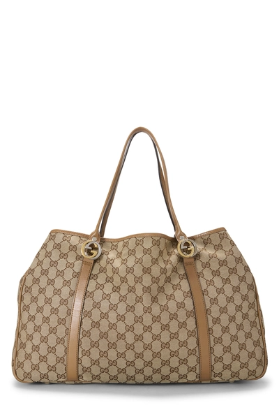 Gucci Original GG Canvas Twins Tote Large