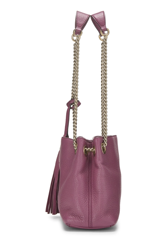 Purple Leather Soho Chain Tote Small, , large image number 2