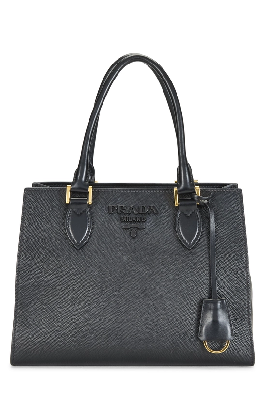 Black Saffiano Monochrome Tote Small, , large image number 0