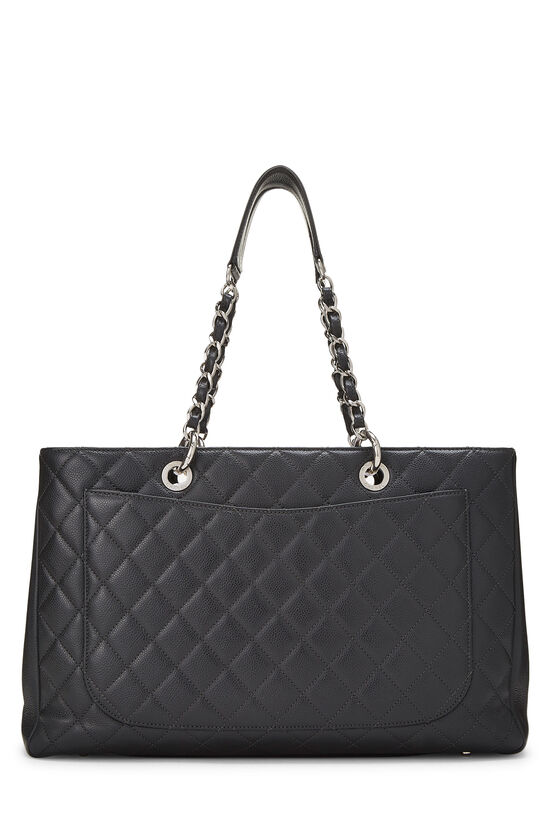 Grey Quilted Caviar Grand Shopping Tote (GST) XL , , large image number 3