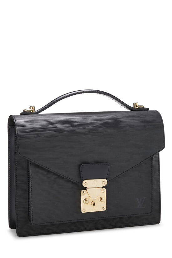 Louis Vuitton Black Epi Leather President Classeur