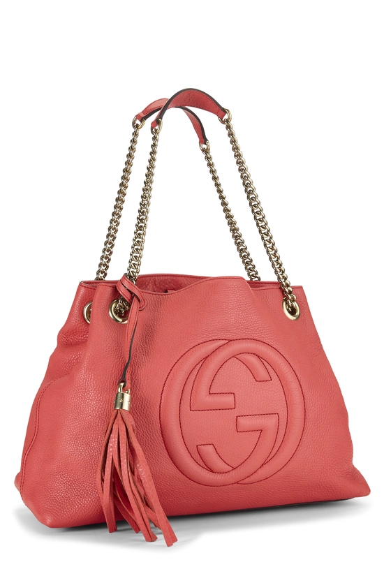 Pink Leather Soho Chain Tote, , large image number 1