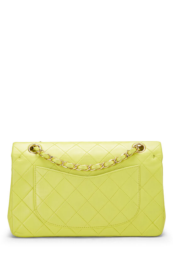 Green Quilted Lambskin Classic Double Flap Small, , large image number 4