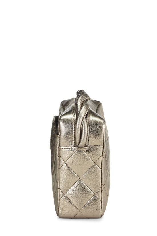Chanel Metallic Gold Quilted Lambskin Shoulder Bag Mini 