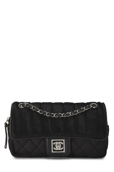 Chanel Black Sportline Half Flap Bag Small