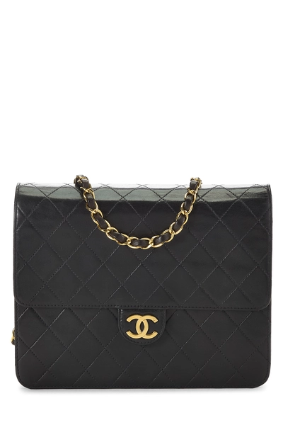 Chanel Black Quilted Lambskin Ex Flap Small