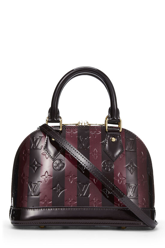 Louis Vuitton Alma Handbag Monogram Vernis mm with Chain Charm [Guaranteed authentic]