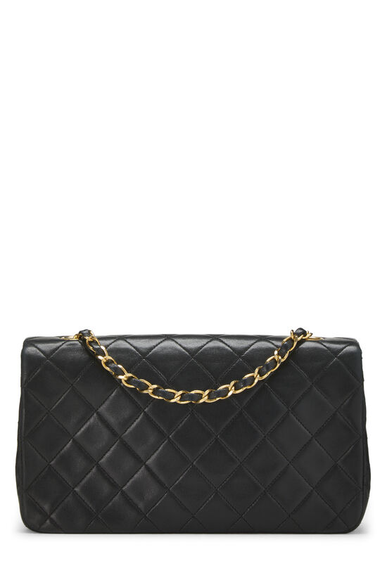 Black Quilted Lambskin Full Flap Small, , large image number 3