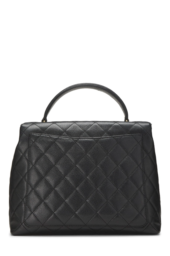 Black Quilted Caviar Kelly, , large image number 3