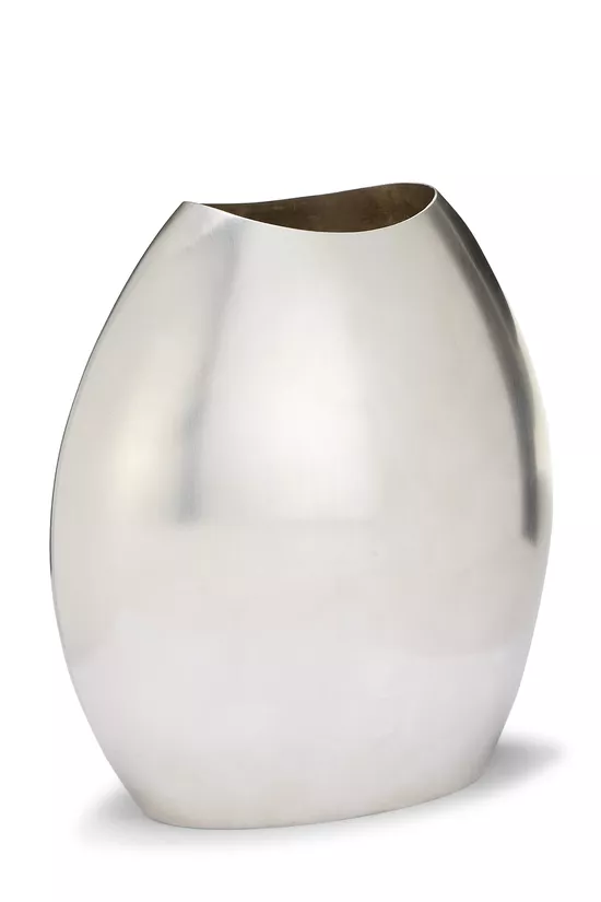 Silver Plated Bean Vase Tall, , large image number 1