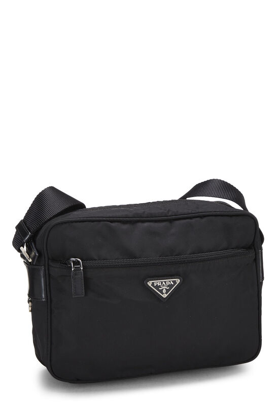 Black Nylon Shoulder Bag Small, , large image number 2