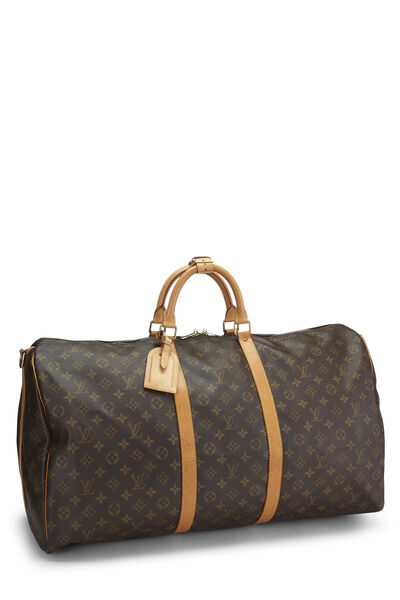Monogram Canvas Keepall Bandouliere 60, , large