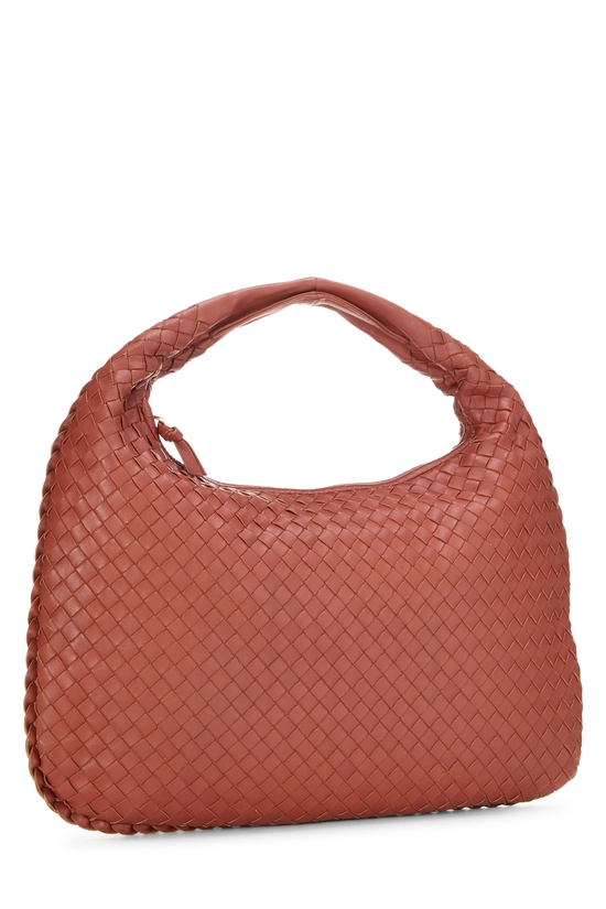 Orange Intrecciato Veneta Hobo Medium, , large image number 1