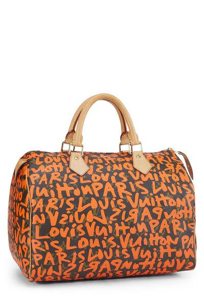 Stephen Sprouse x Louis Vuitton Monogram Orange Graffiti Speedy 30, , large