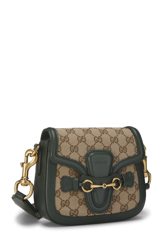 Green Original GG Canvas Lady Web Shoulder Bag Small, , large image number 1