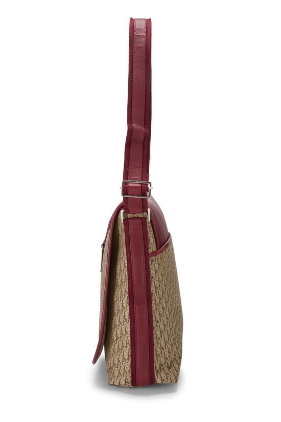 Burgundy Trotter Canvas Street Chic Messenger Bag, , large image number 2