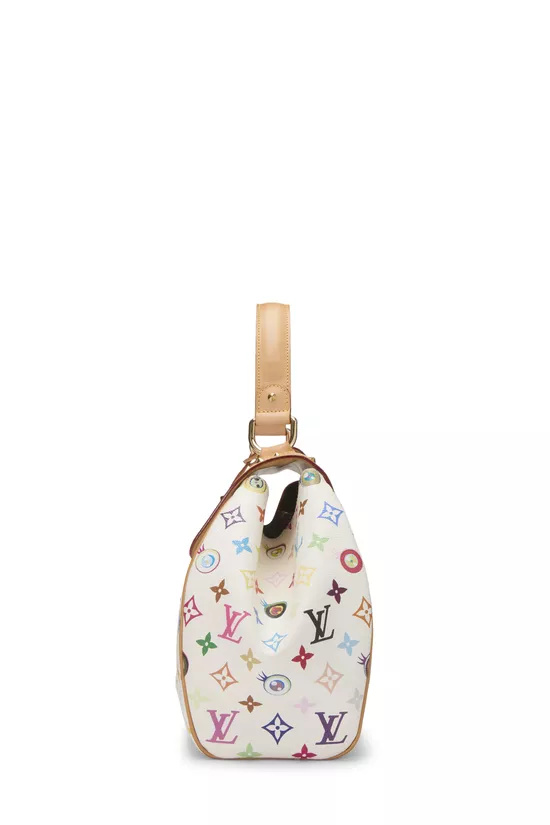 Takashi Murakami x Louis Vuitton White Monogram Multicolore Eye Love Sac Retro GM, , large image number 2