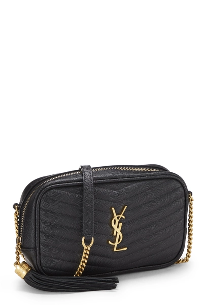 Black Grainy Leather Lou Camera Bag Mini, , large