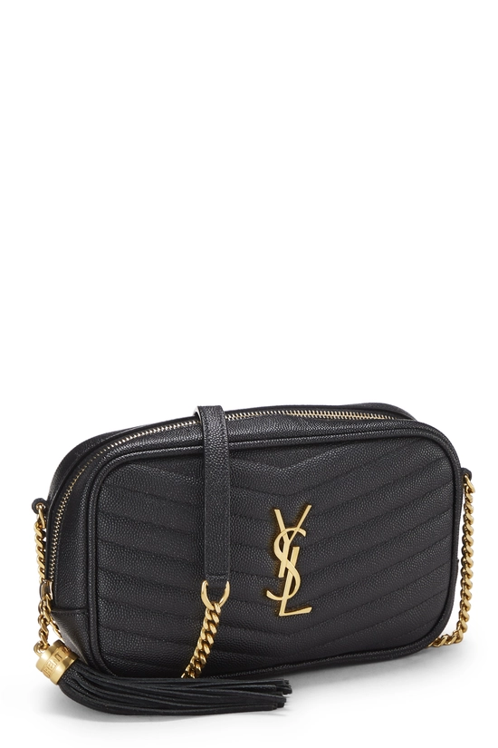 Black Grainy Leather Lou Camera Bag Mini, , large image number 1