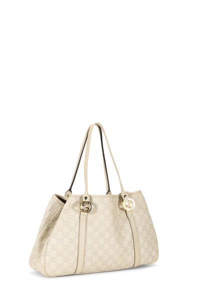 Gucci Cream Guccissima GG Twins Tote — photo 2