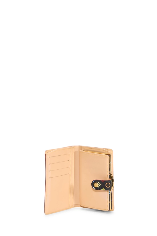 Takashi Murakami x Louis Vuitton Black Monogram Multicolore Porte-Monnaie Viennois Wallet, , large image number 3