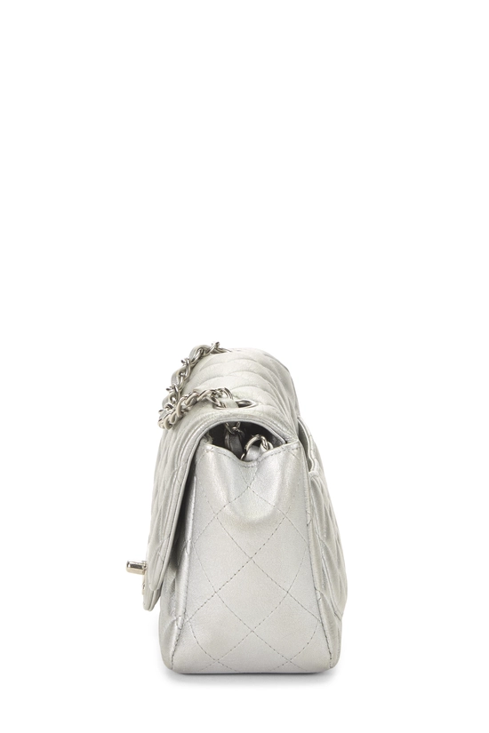 Silver Lambskin Square Flap Mini, , large image number 2