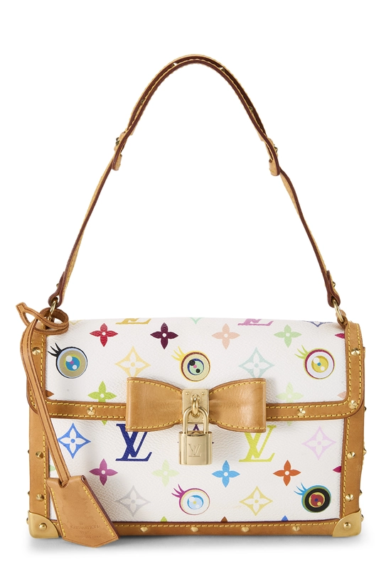 Takashi Murakami x Louis Vuitton White Monogram Multicolore Eye Miss You Bag, , large image number 0