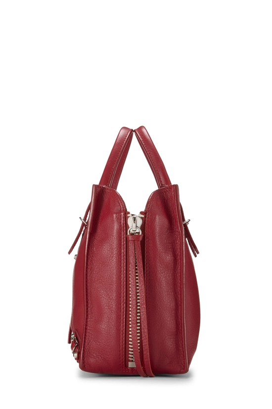 Red Calfskin Papier A4 Zip Around Tote Mini, , large image number 2