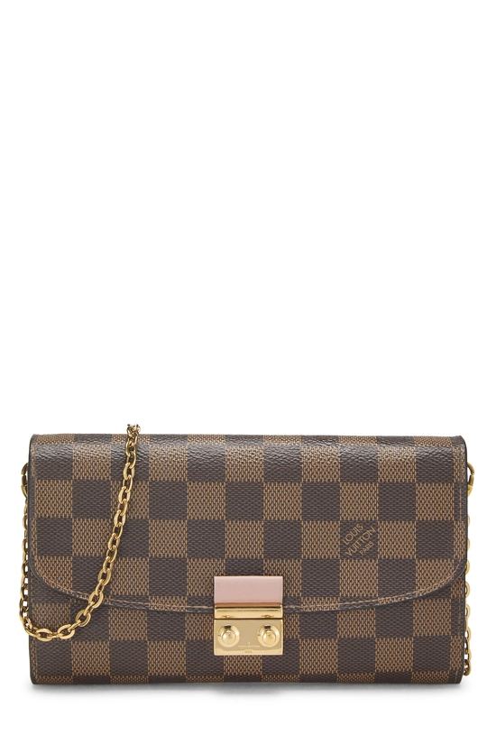 Damier Ebene Croisette Wallet on Chain (WOC) PM, , large image number 0