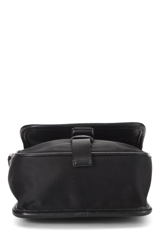 Black Nylon Buckle Messenger Bag, , large image number 4