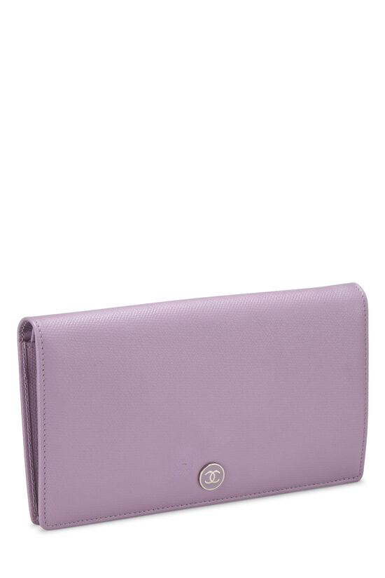 Purple Calfskin Long Wallet, , large image number 1