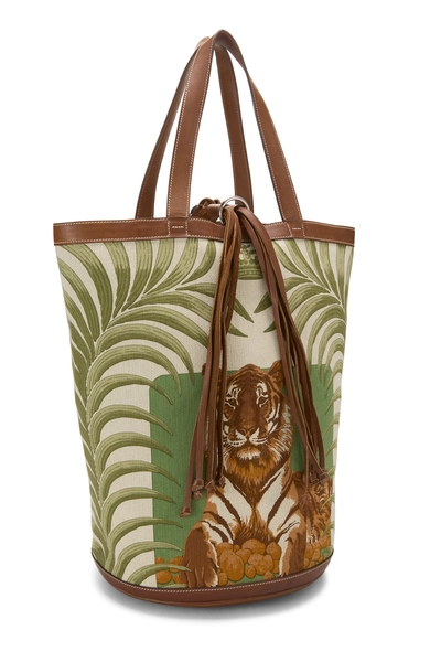 Hermès Multicolor Toile Tiger Royale Bucket Bag — photo 2
