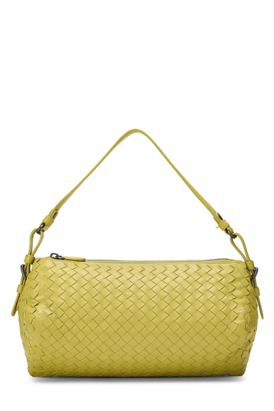 Bottega Veneta Green Intrecciato Leather Shoulder Bag