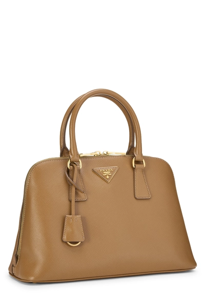 Brown Saffiano Promenade Medium, , large