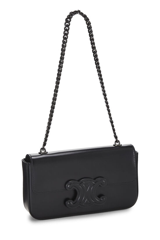 Black Calfskin Claude Chain Shoulder Bag, , large image number 1