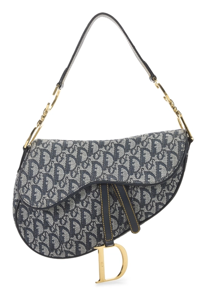 Navy Trotter Canvas Saddle Bag