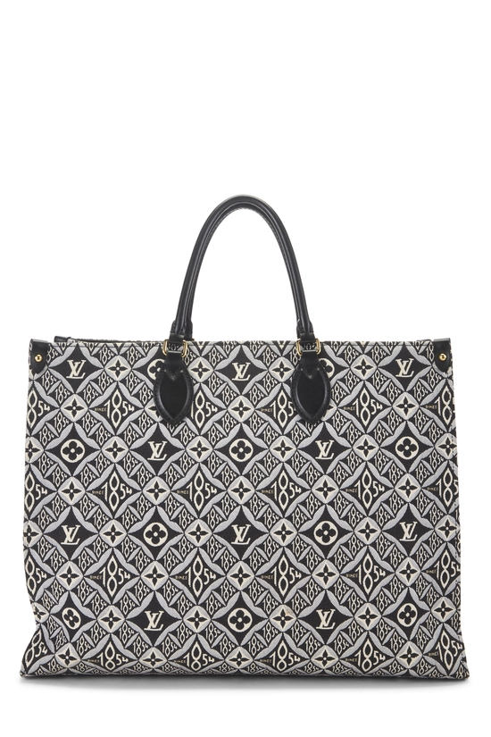 Black Monogram Jacquard Since 1854 On The Go GM, , large image number 3