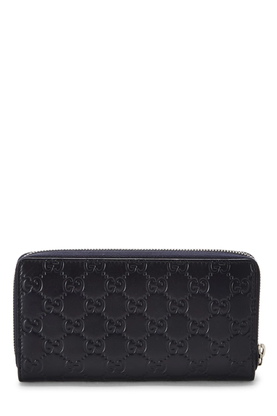 Blue Guccissima Zip Around Wallet, , large image number 2