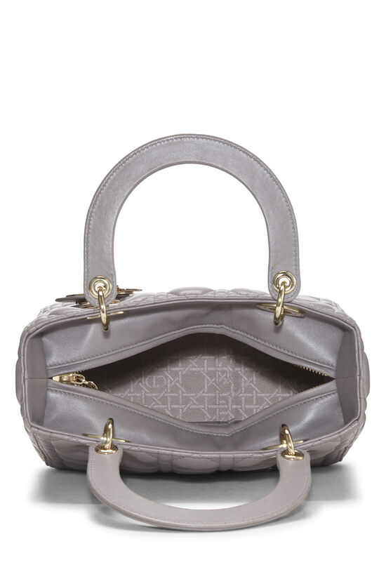 Grey Cannage Quilted Lambskin Lady Dior Medium, , large image number 5