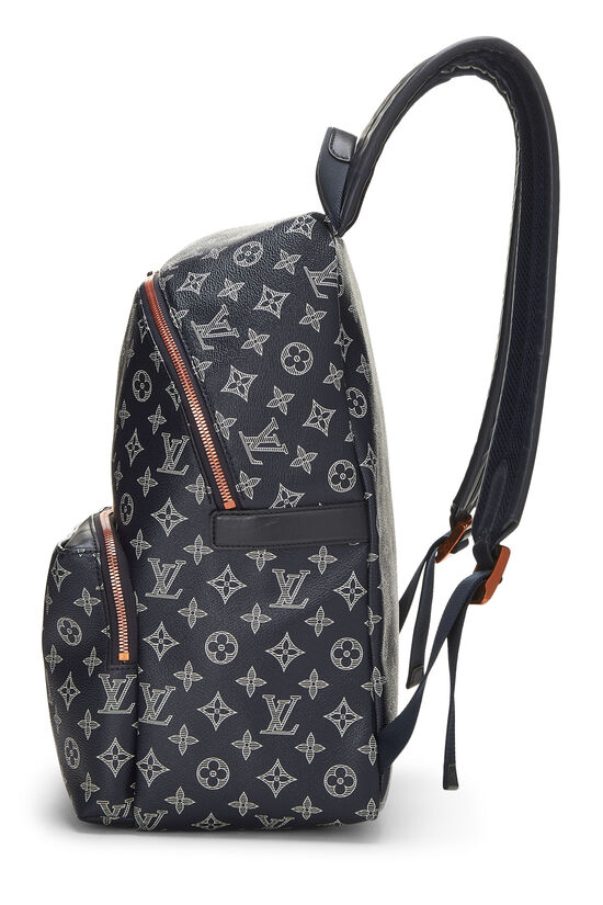 Navy Upside Down Monogram Canvas Discovery Backpack, , large image number 3