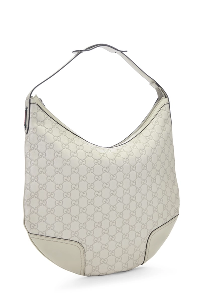 Gucci White Guccissima Princy Hobo Large — photo 2