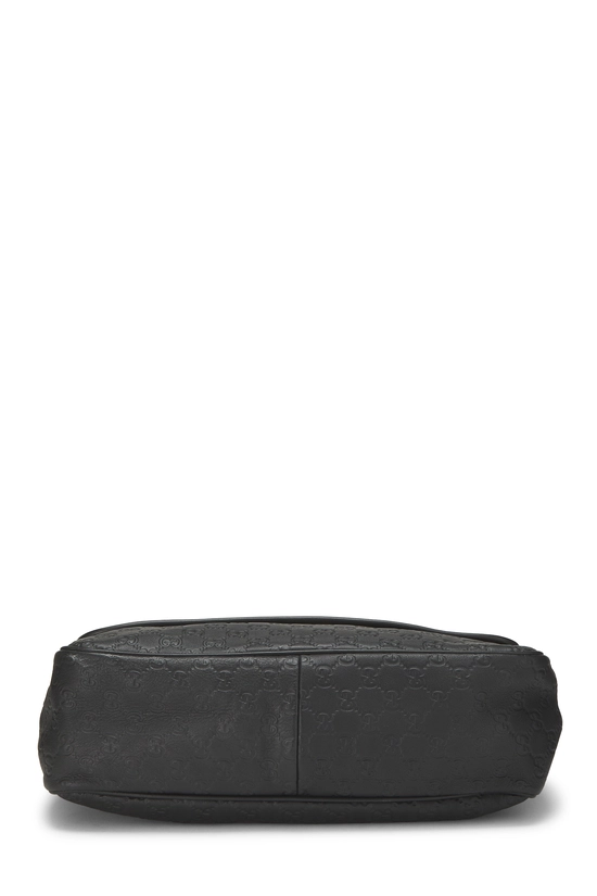Black Guccissima Flap Messenger, , large image number 4