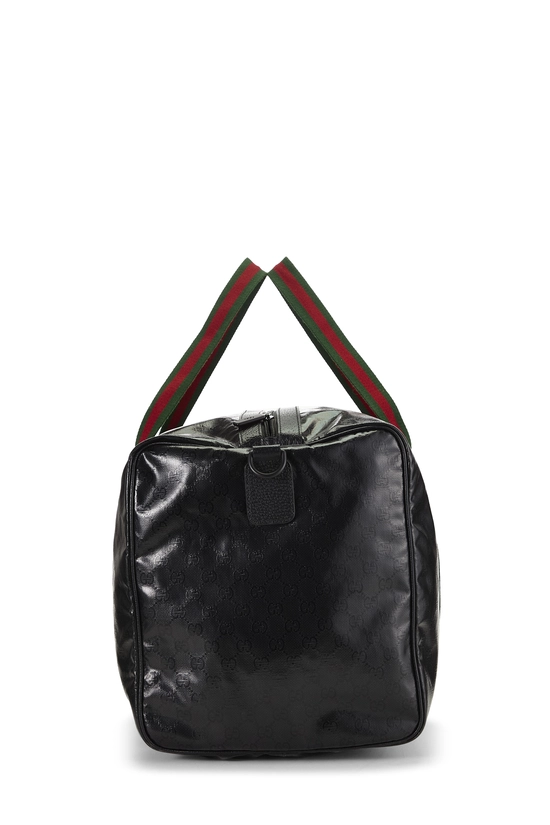 Black GG Crystal Canvas Duffle Bag XL, , large image number 2