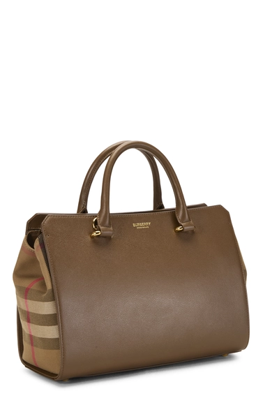 Burberry Brown Leather Banwell Tote Small — photo 2