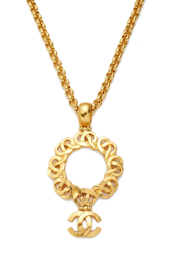 Gold Monocle Necklace, , large image number 1