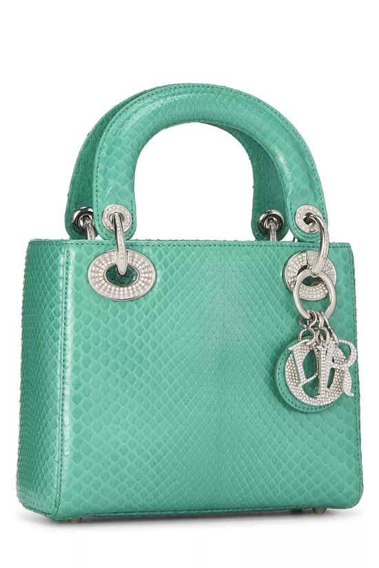 Green Python Lady Dior Mini, , large image number 1