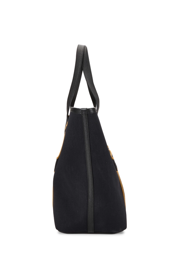 Black Canvas Pursangle Tote, , large image number 2