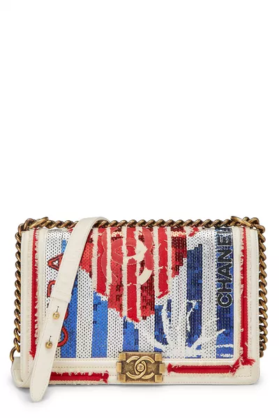 Paris-Cuba Multicolor Sequin Boy Bag New Medium