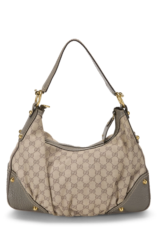 Grey Original GG Canvas Jockey Hobo Large, , large image number 3